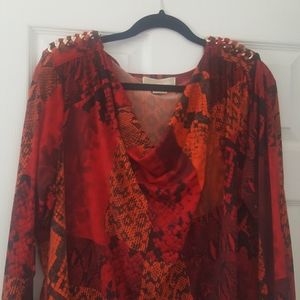 Michael Michael Kors red/black blouse